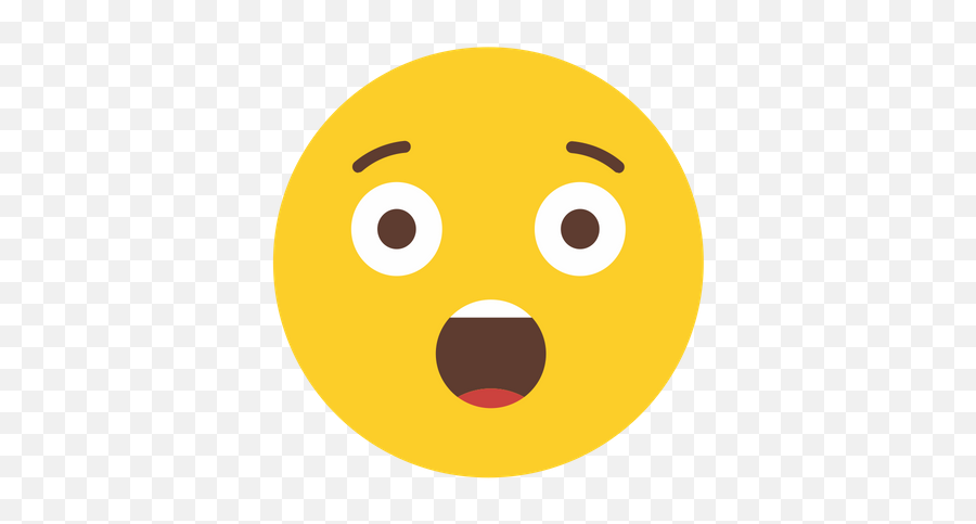 Astonished Face Emoji Icon Of Flat Style - Available In Svg Facial Expression,Alien Emoji Outline