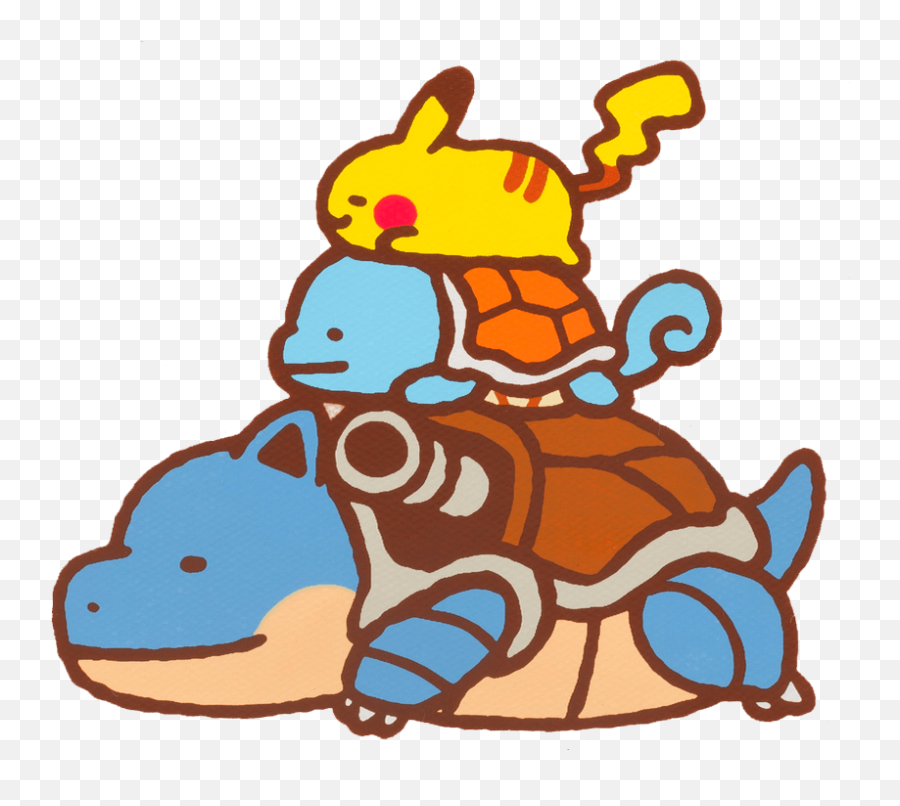 Pokemon Yurutto Wallpaper - Cute Blastoise Pokemon Emoji,Pikachu Facebook Emoticon