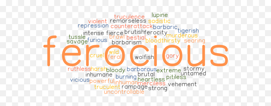 Ferocious Synonyms And Related Words What Is Another Word - Dot Emoji,Savage Emotions