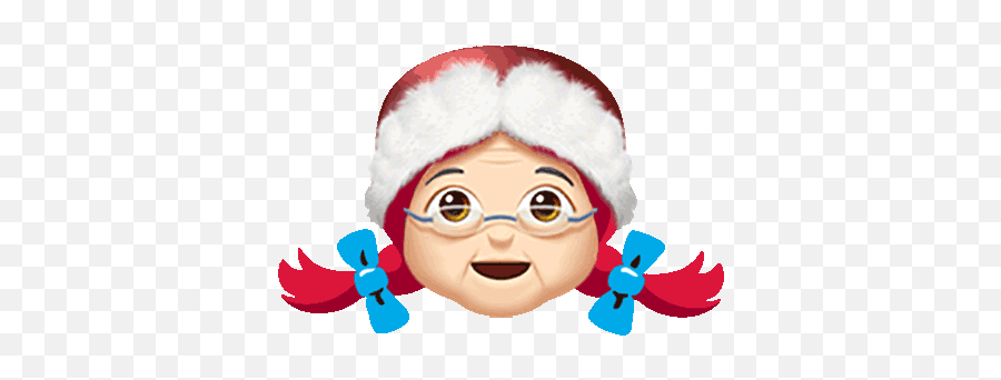 Wendys Social Conor Clarke Art Director - Mrs Claus Emoji,Santa Emoji Gif