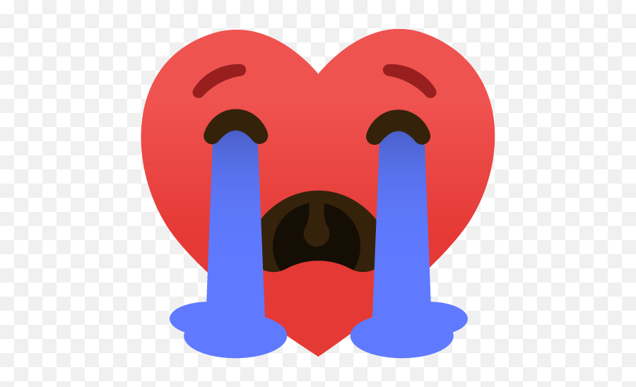 Emojitwitter - Corazon Llorando Png Emoji,Thirst Emoji