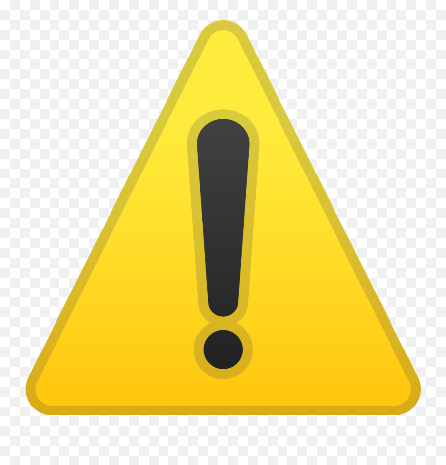 Warning Emoji - Triangle With Exclamation Point,Triangle Emoji