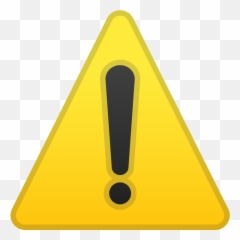 Warning Emoji - Triangle With Exclamation Point,Triangle Emoji