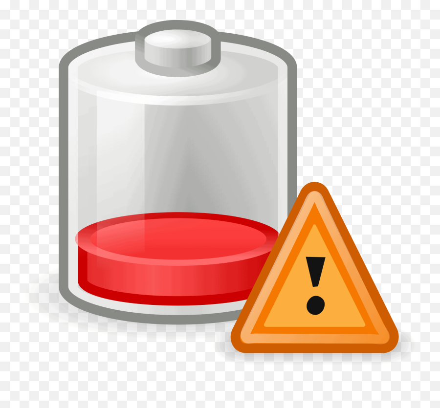 Low Battery Symbol Png Clipart - Low Battery Png Emoji,Battery Emoji