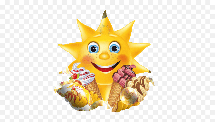 Emoticon Smiley Emoji Funny - Emoji Com Sorvete Png,Ice Cream Sun Emoji