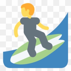 Surfer Emoji Meaning With Pictures - Surfer Clipart Emoji,Ocean Wave Emoji
