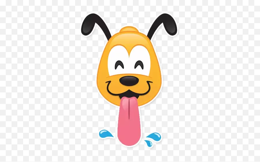 Disney Emojis 1 Sticker För Whatsapp - Disney Emoji Blitz Pluto,Emojis Pervertidos