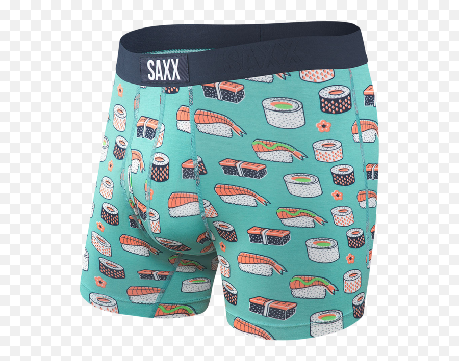 Saxx Ultra Boxer Brief Fly - Green Sushi Saxx Sushi Underwear Emoji,Emoji The Iconic Brand Boxer Briefs