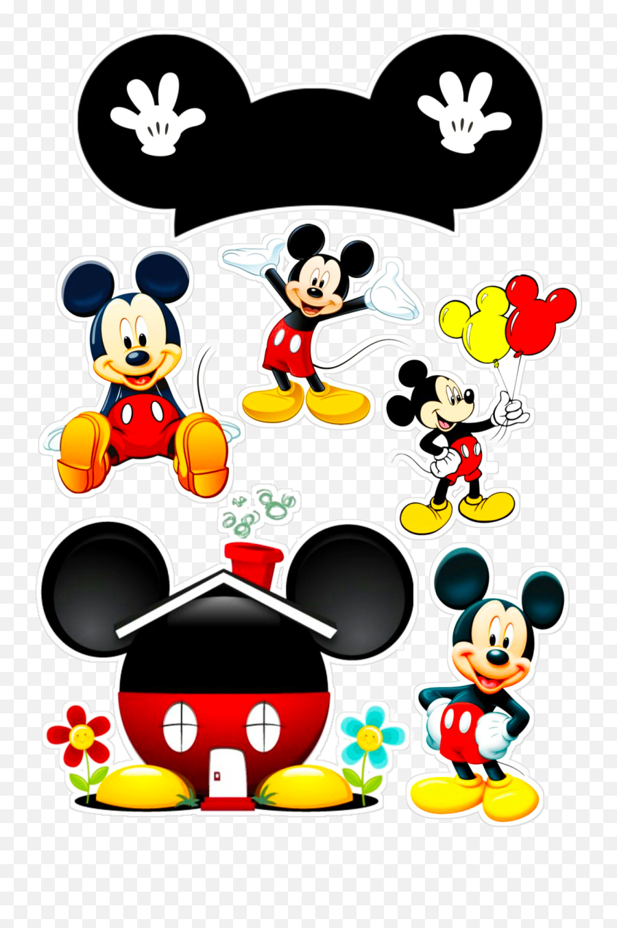 170 Ideas De Micky Mouse En 2021 - Topper De Bolo Do Mickey Emoji,Emojis Glaseado Para Tora