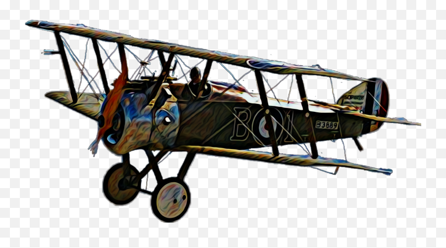 Sticker - Aircraft Emoji,Biplane Emoji