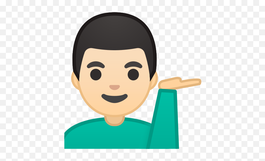 U200d Man Tipping Hand Emoji With Light Skin Tone Meaning - Transparent People Emoji Png,Speak No Evil Monkey Emoji