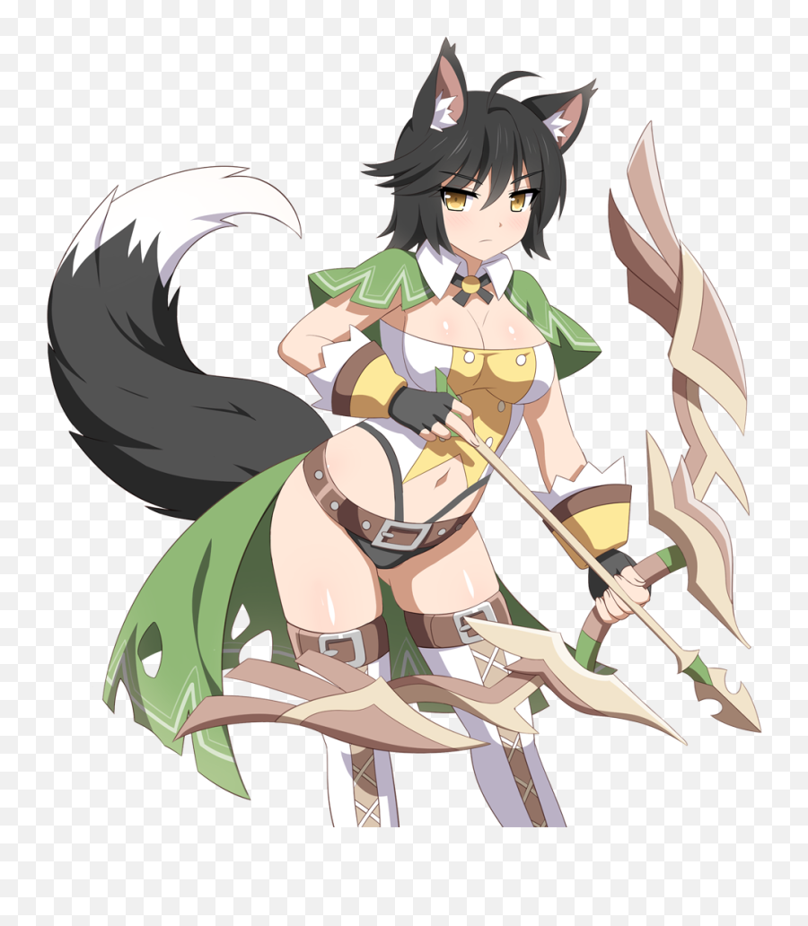Fox Archer - Sakura Dungeon Fox Girls Emoji,Sakura Dungeon Emoticons