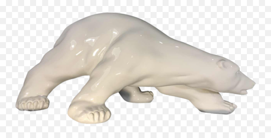 White Polar Bear Cub Ceramic Sculpture Fine Art Ceramics Art - Polar Bear Emoji,Ceramics Sculpture To Express Emotion