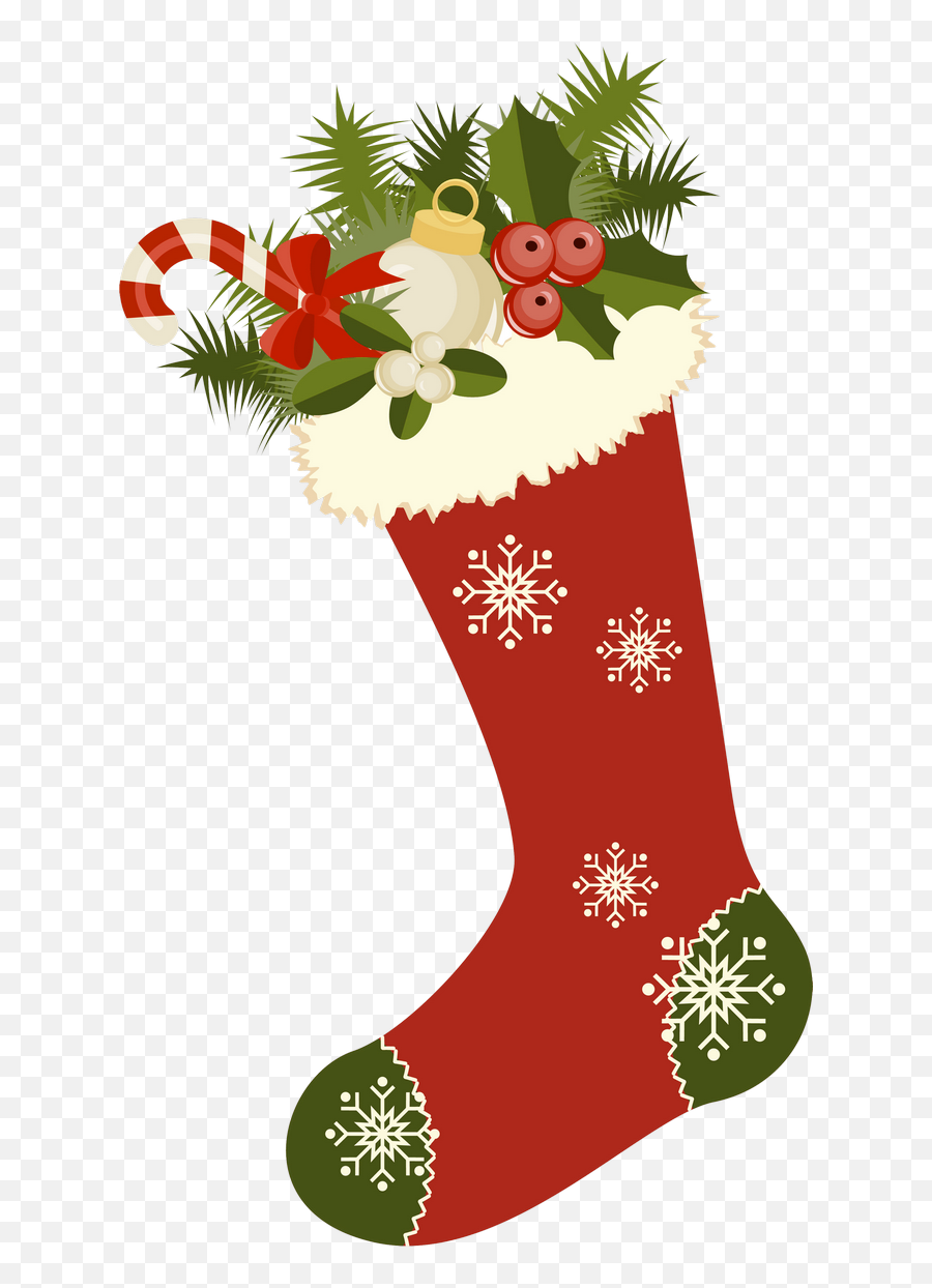 Red Retro Christmas Stocking Png Picture Clipart Christmas - Vintage Christmas Clipart Emoji,Merry Christmas Emoticon