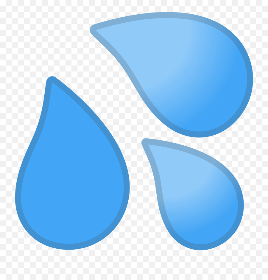 Sweat Droplets Emoji Clipart - Dot,Sweat Drops Emoji Png