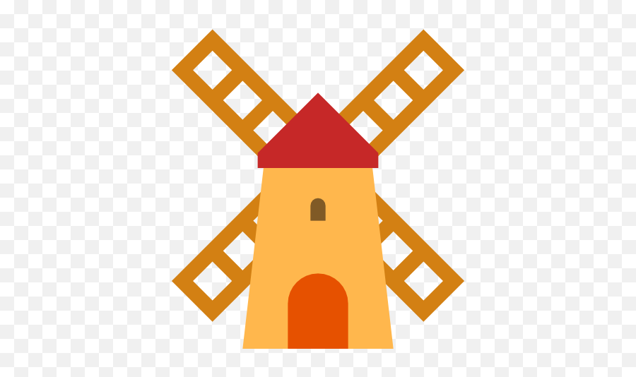 Windmill Icon In Color Style - World Wind Day Poster Emoji,How To Color Emojis In Photoshop