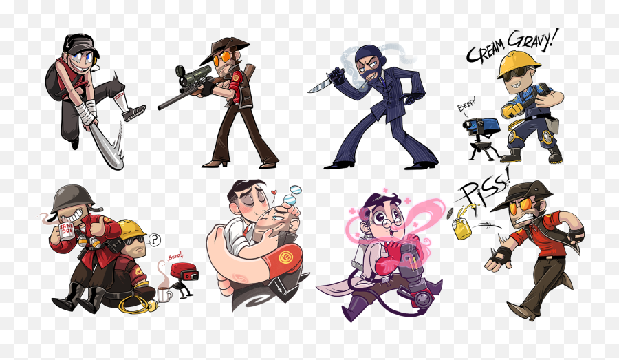 Image - Team Fortress 2 Ace Attorney Emoji,Scout Team Fortress 2 Emotion Head Cannon