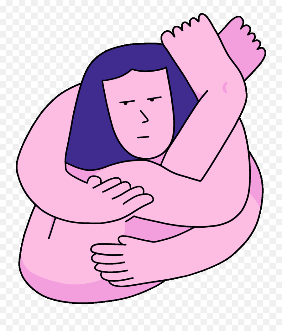Emojis Stickers - Anacurbelol Hugging Self Meme Emoji,Cute Cuddle Emojis