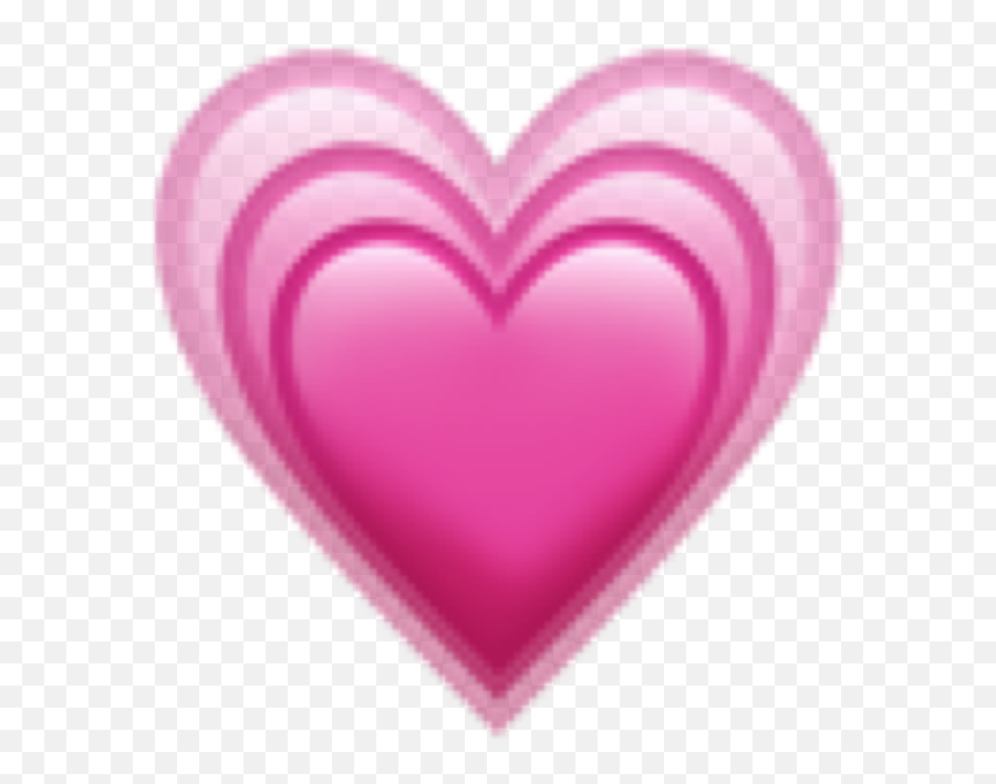 Heart Pink Hearts Iphone Emoji Sticker - Iphone Heart Emoji Png,Iphone Emoji Stickers