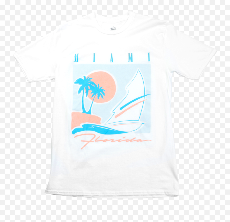 Image Of Miami T - Short Sleeve Emoji,Sequin Emoji Shirt