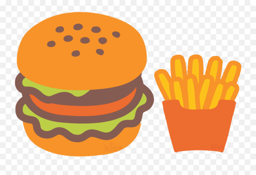 Schamburger Hamburger Burger Fries Sticker By Güldem Emoji,Burcers Emojis