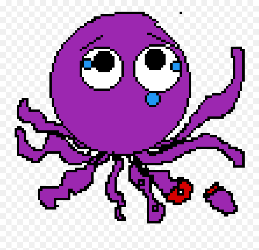 Pixilart - Sad Septipuss By Masts Emoji,Sad Purple Emoticon