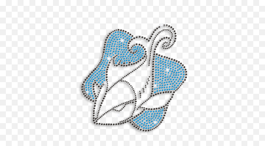 Pisces Fish Symbol Bling Rhinestone Transfer - Cstown Emoji,Fish Emoticon For Facebook