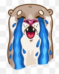 Johan The Otteru201d Stickers Set For Telegram Emoji,Otter Sticker Emoji