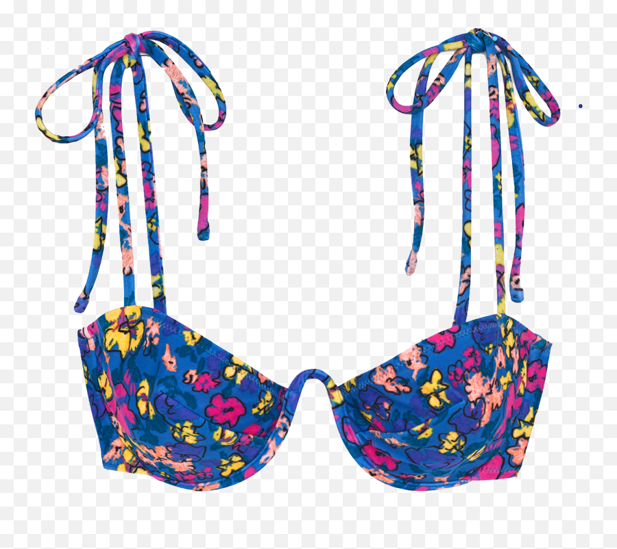 Araks - Myriam Bikini Top Macaw Floral Emoji,Bra Emoji