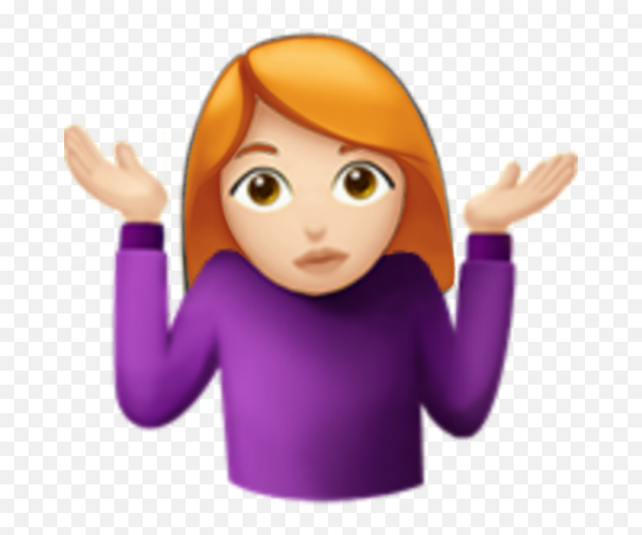 Shrugging Png Emoji Girl Hands Up I Don T Know Emoji Free Emoji Png Images Emojisky Com