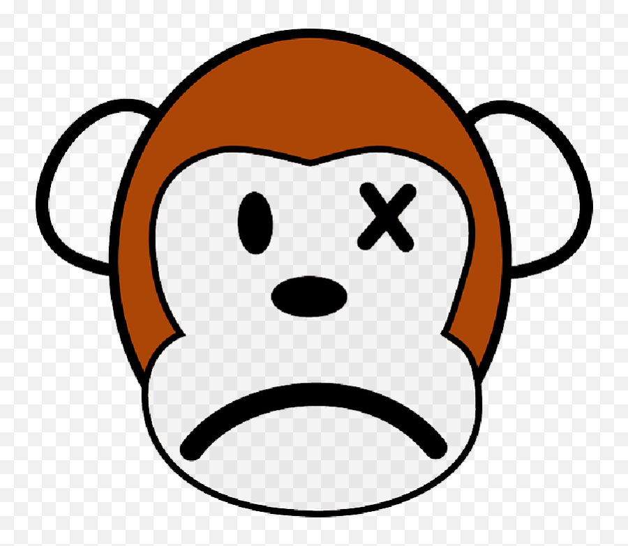 Monkey Clip Art Png Download - Angry Monkey Cartoon Vector Emoji,Sock Monkey Emoji