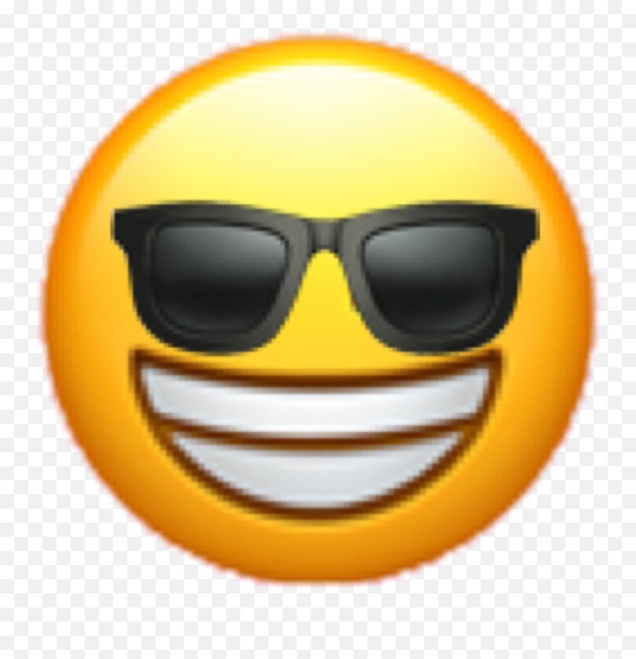 Emoji Cool Face Coolface Lol Sticker - Happy,Cool Face Emoticon