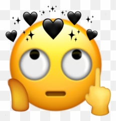 Emoji Eyeroll Middlefinger Sticker - Emoji With Middle Finger,Eyeroll Emoji