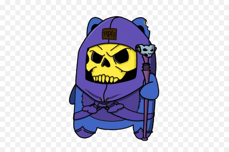 Stickergang Midget Skeletor Hes So - Fictional Character Emoji,Ewok Emoji