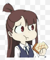Luluco Eating Toast - Little Witch Academia Discord Emotes Emoji,Toast Emoji