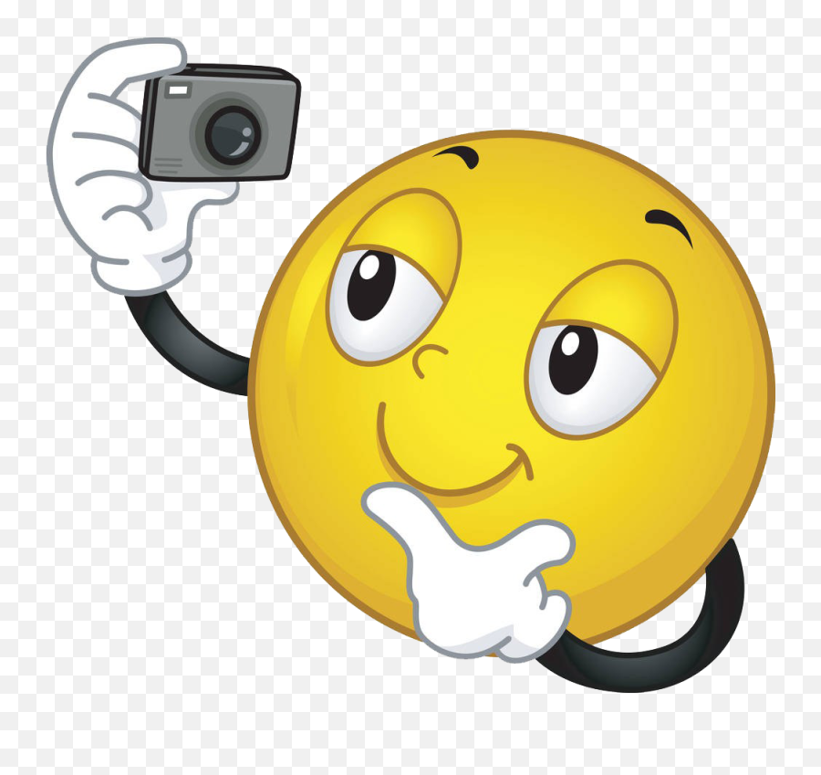 Smiley Selfie Clipart - Full Size Clipart 5593521 Selfie Emoticon Emoji,Bonnet Emoji