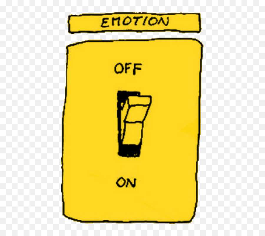 Emotion Yellow Tumblr Random Sticker - Emotion On Off Emoji,Yellow Emotion