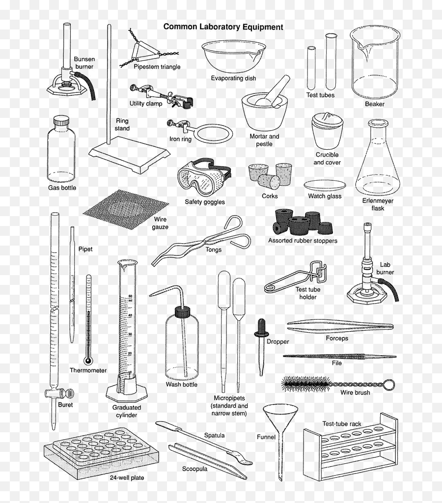 Science Equipments Transparent Image Png Arts - Common Laboratory Equipment Emoji,Science Beaker Emoji