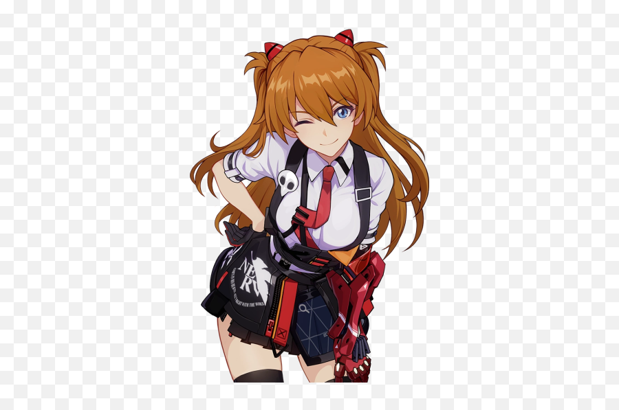 Honkai Impact3rd Playable Characters 3 - Asuka Shikinami Langley Honkai Emoji,Emotion Comet Spray Skirt