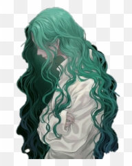 Aura Psycho Girl Mangagirl Hair Sad - Aura Camelphat Panic Room Emoji,Psycho Emoji