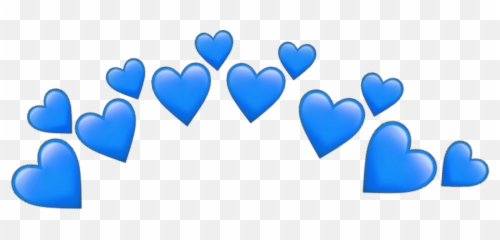 Blue Azul Heart Emoji Sticker By Kamilly Arantes - Green Hearts,Corazon Azul Emoji