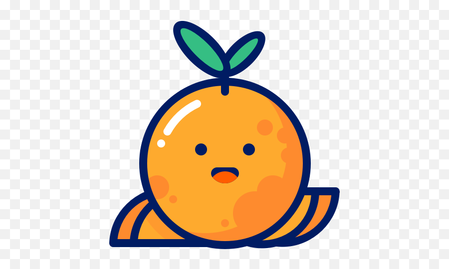 Fruits Inkcontober Juicy Orange Smile Icon - Free Download Free Smiling Fruit Icons Emoji,Filthy Emoticons