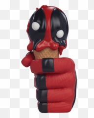 Deadpool One Scoops Designer Toy By Unruly Industries - Fictional Character Emoji,Vinyl Toy + Change Emotions