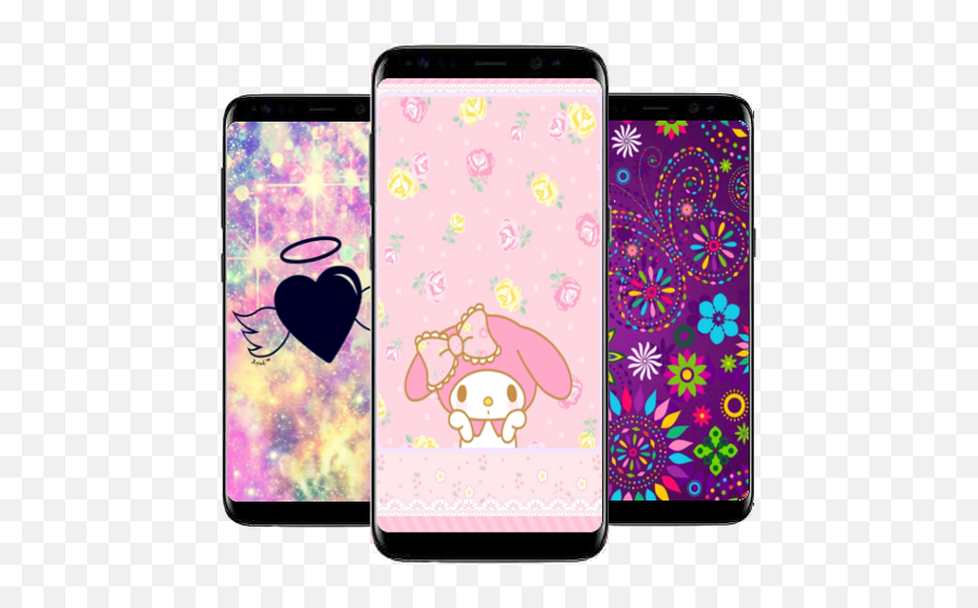 Pink Kawaii Wallpapers Amazonin Appstore For Android - Cute Girls Pink Glitter Emoji,Emoji Backgrounds On Pintrest