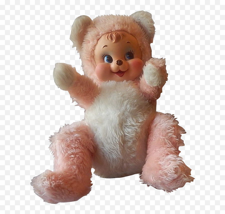 Rushton Toy Rubber Face Bear Rushton Toys Vintage Plush - Vintage Rushton Dolls Png Emoji,Emoticons Plush Rabbit In Ebay