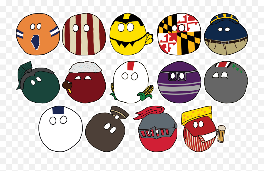 Redditcfb On Twitter Bigten Rcfbball Stickers Unlocked - Dot Emoji,Finger Crossed Emoticon