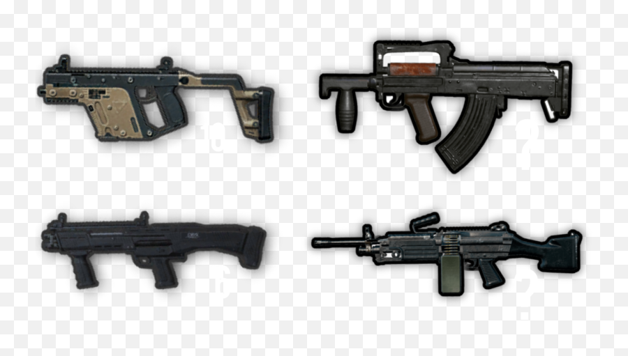 Top 10 Close Range Guns In Pubg Genuine Gaming World - Solid Emoji,Assault Rifle Emoji