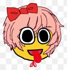Tongue Out Sayori Emoji - Happy,Kool Aid Emoji