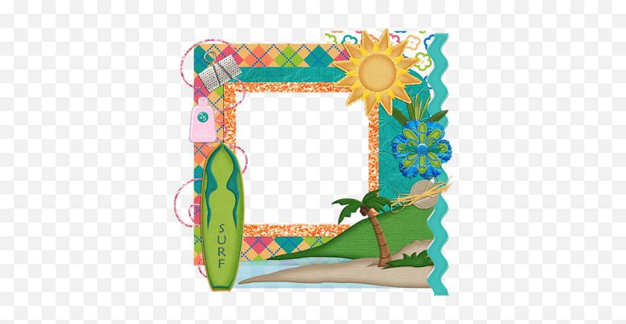 Pin - Summer Scrapbook Frames Png Emoji,Emoji Coping Skills Charms