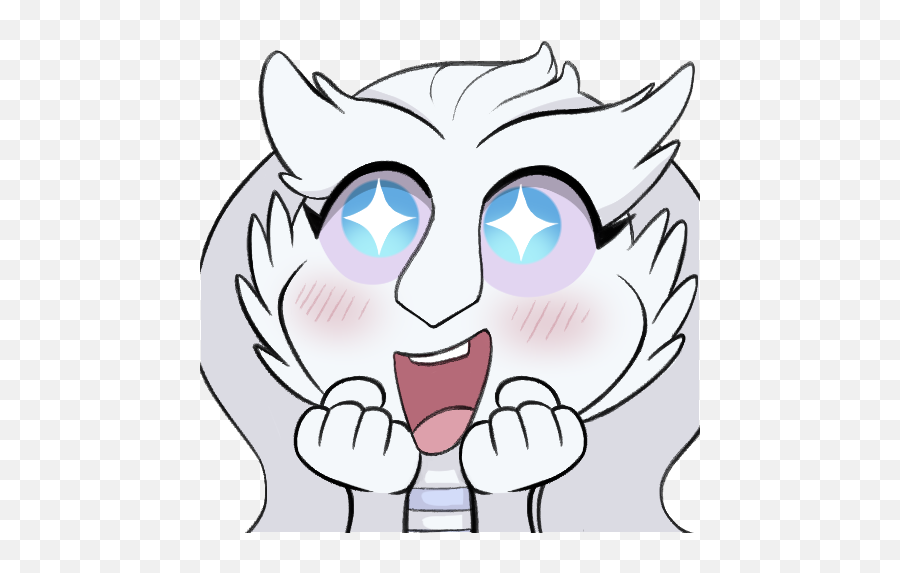 Emoji 1 Excited Rebecca By 123kondibar - Fur Affinity Reshiram Emotes,Wings Emoji